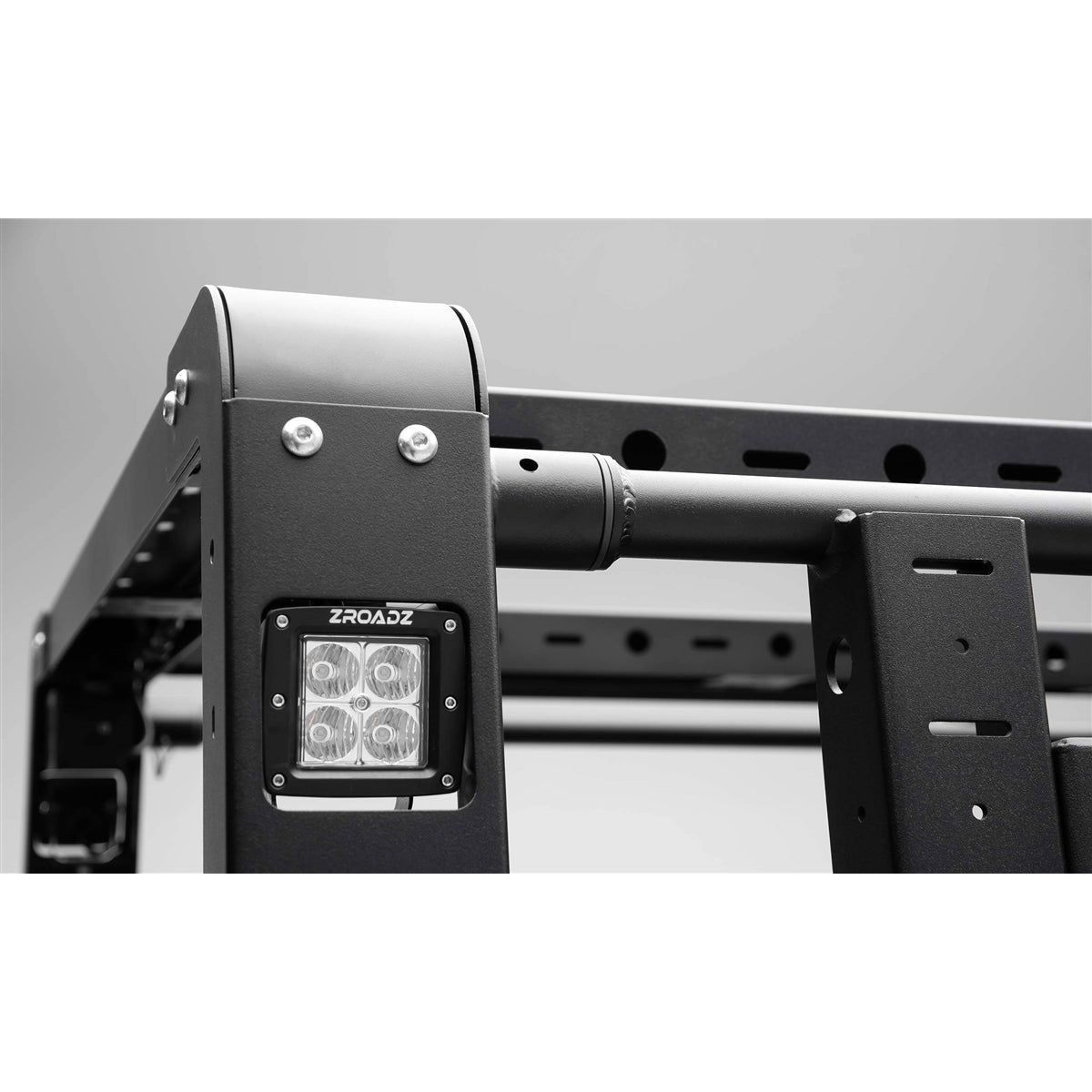 ZRoadZ Overland Access Rack With Side Gates, Incl. (4) 3 Inch ZROADZ LED Pod Lights Z834101
