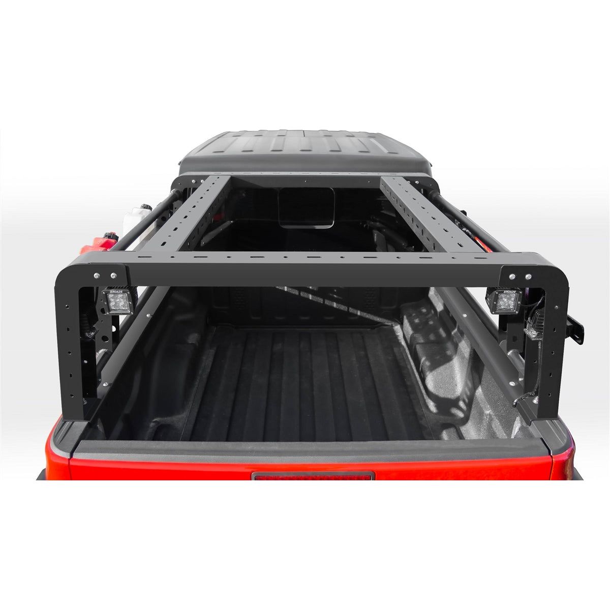 ZRoadZ Overland Access Rack With Side Gates, Incl. (4) 3 Inch ZROADZ LED Pod Lights Z834101