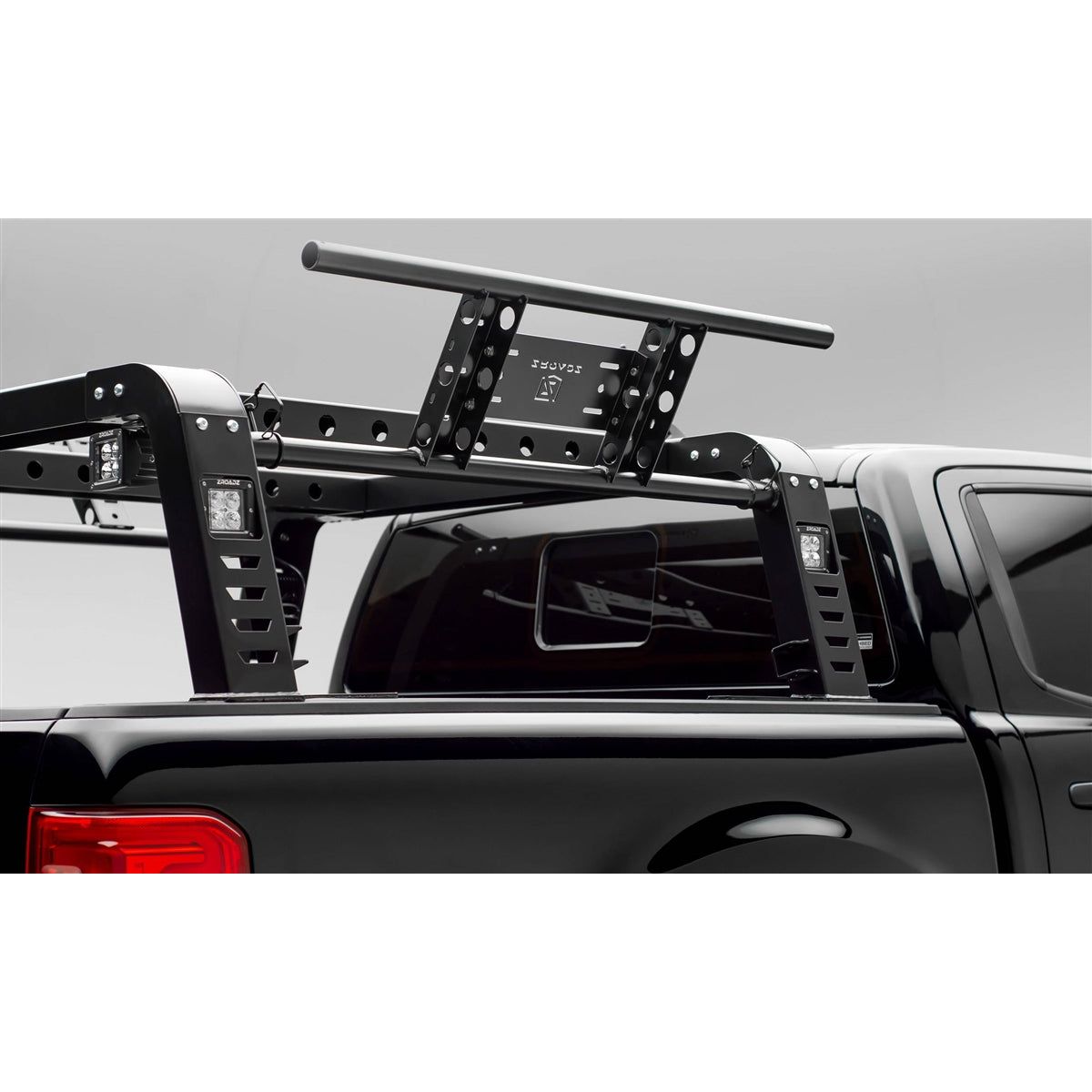 ZRoadZ Overland Access Rack With Side Gates Incl. (4) 3 Inch ZROADZ LED Pod Lights (2019-2020 Ford Ranger) Z835101