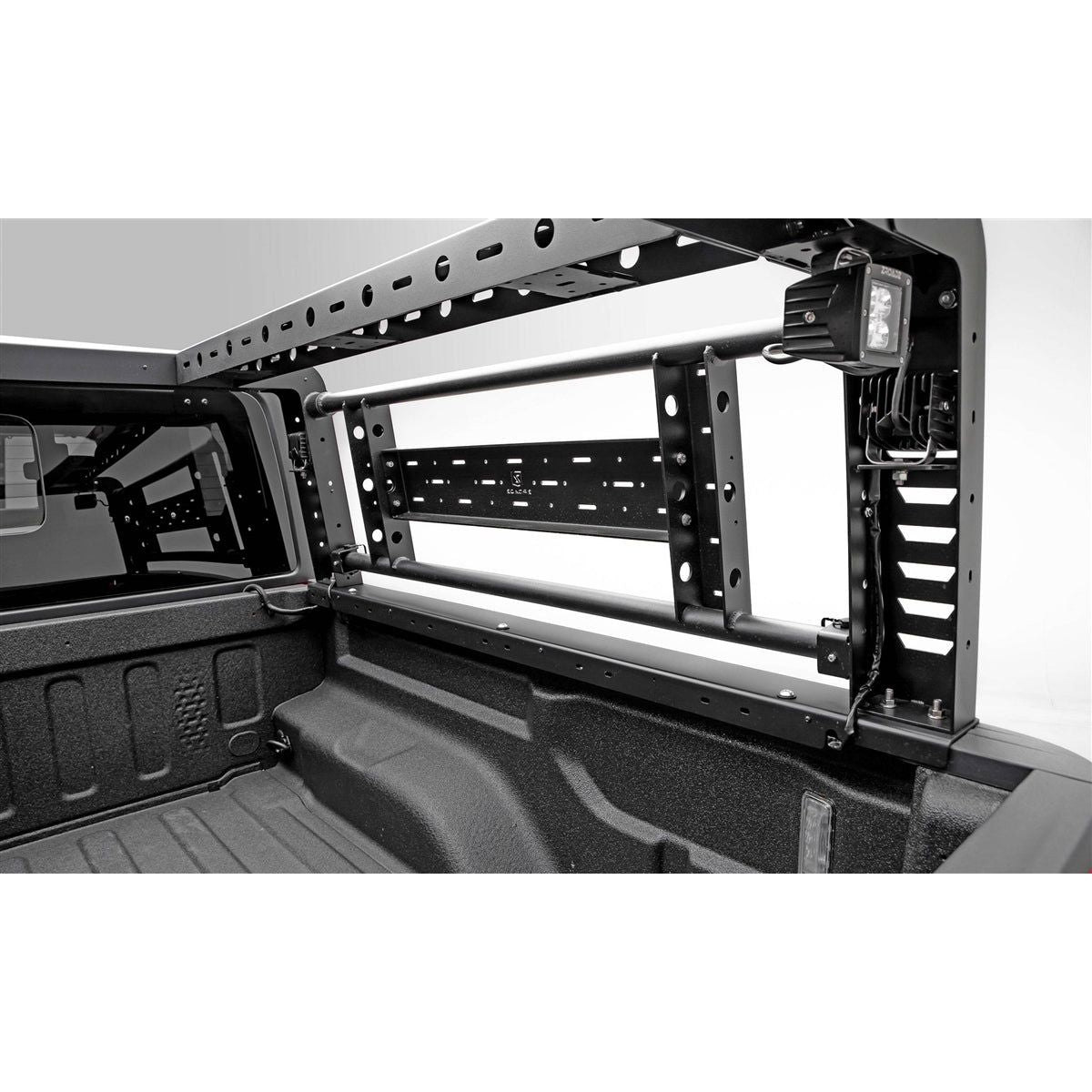 ZRoadZ Overland Access Rack With Side Gates Incl. (4) 3 Inch ZROADZ LED Pod Lights (2019-2020 Ford Ranger) Z835101