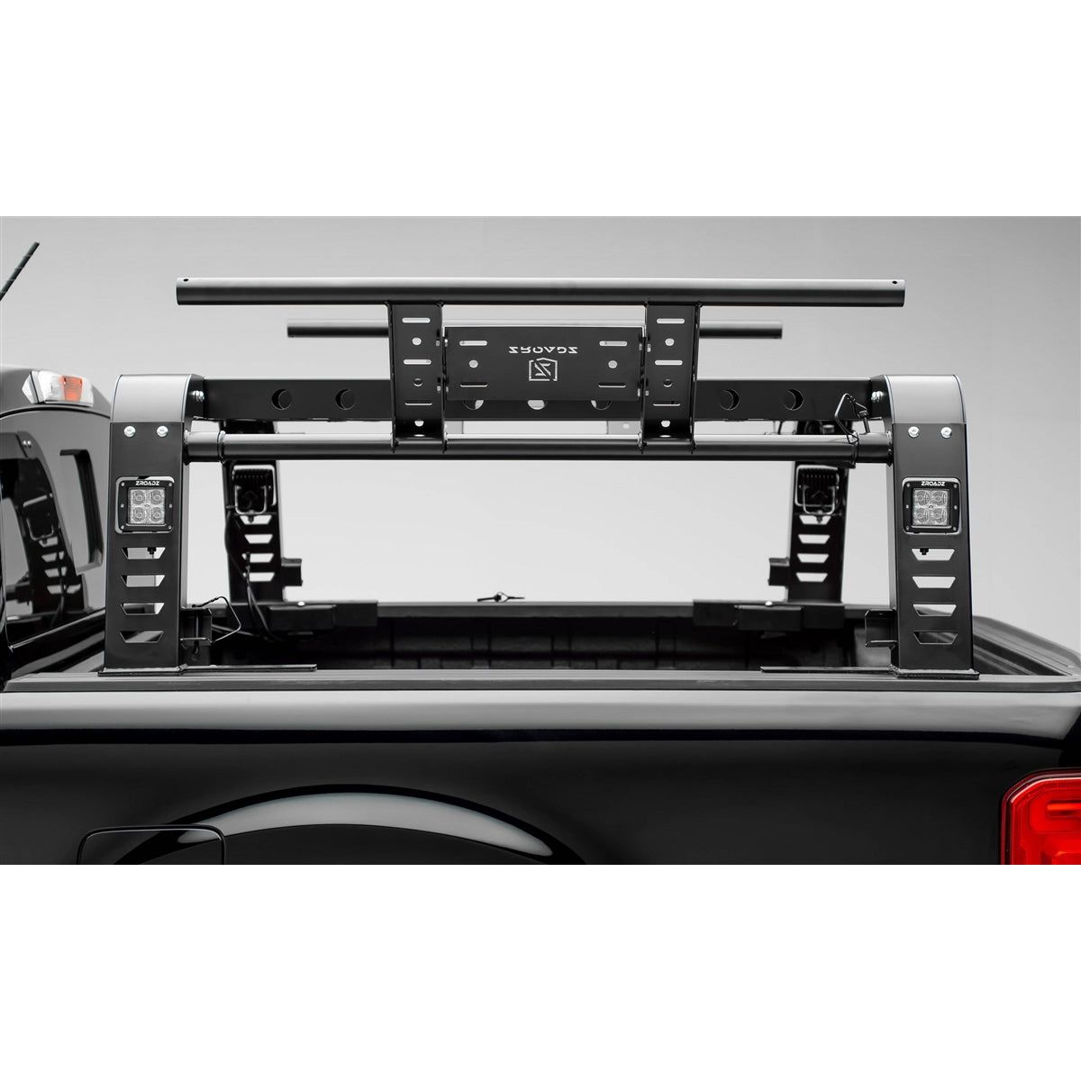 ZRoadZ Overland Access Rack With Side Gates Incl. (4) 3 Inch ZROADZ LED Pod Lights (2019-2020 Ford Ranger) Z835101