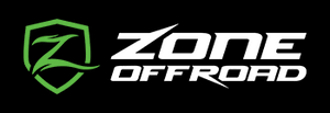 ZONE OFFROAD Suspension logo showcasing off-road performance and reliability.