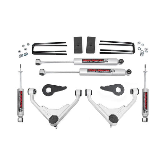 ROUGH COUNTRY 3 Inch Lift Kit | Chevy/GMC Sierra/Silverado 2500 HD Suburban/Yukon XL 2500 (01-10) | 8596N2