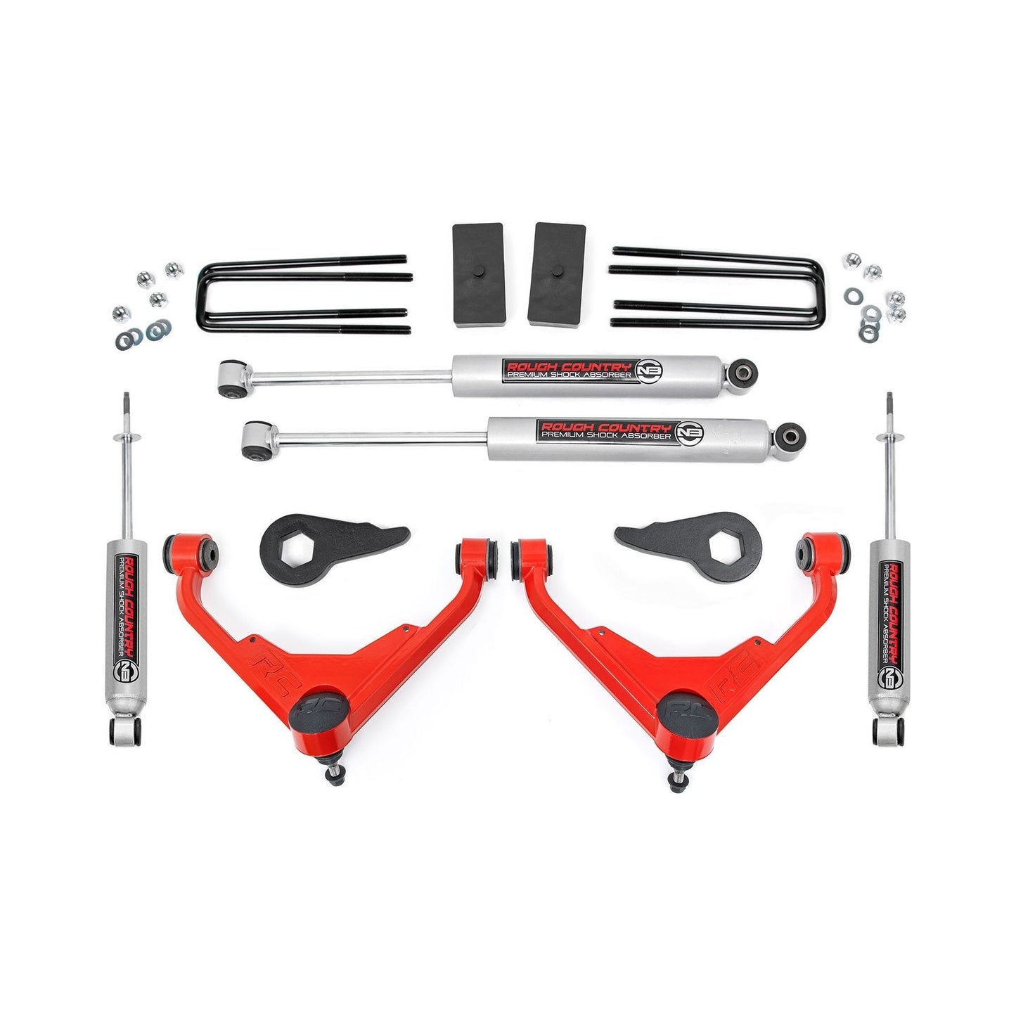 Rough Country Premium N3 3 Inch Lift Kit I 8596N2RED