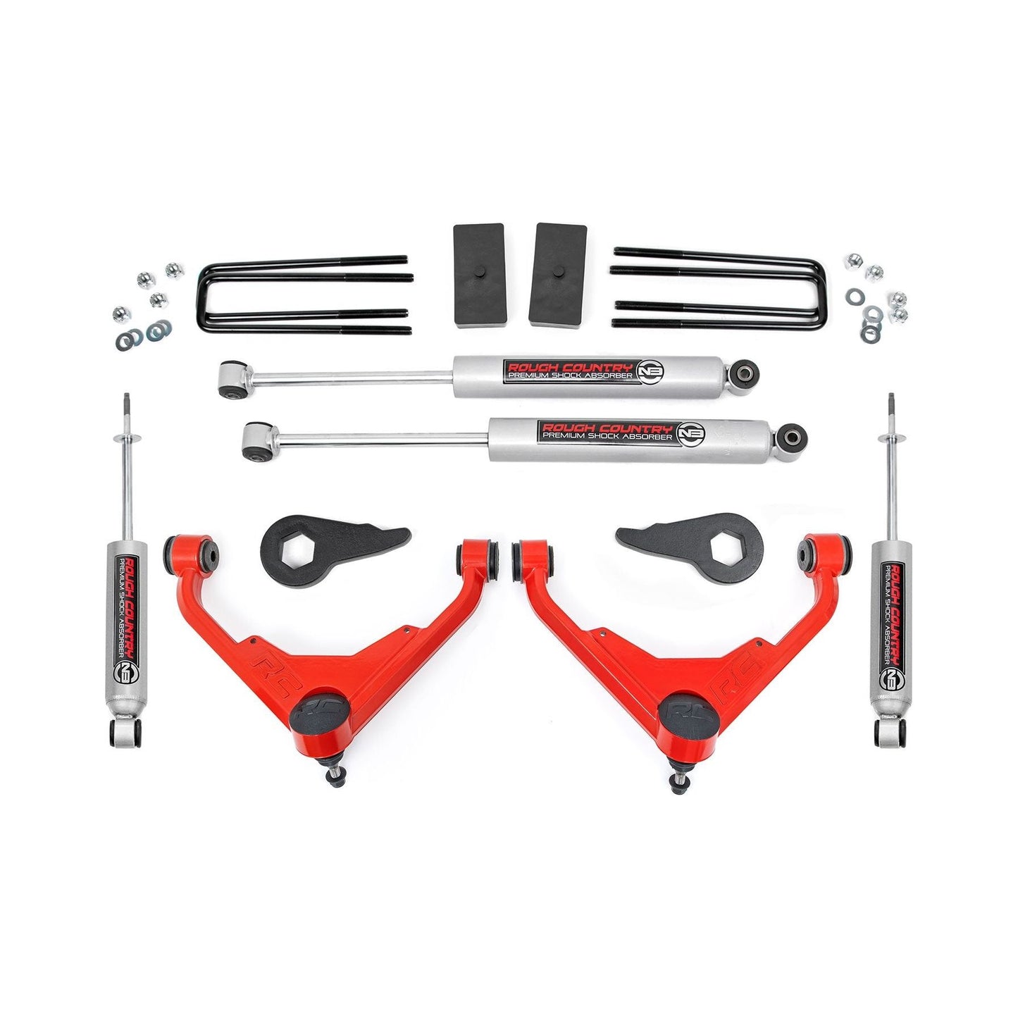Rough Country Premium N3 3 Inch Lift Kit I 8596N2RED