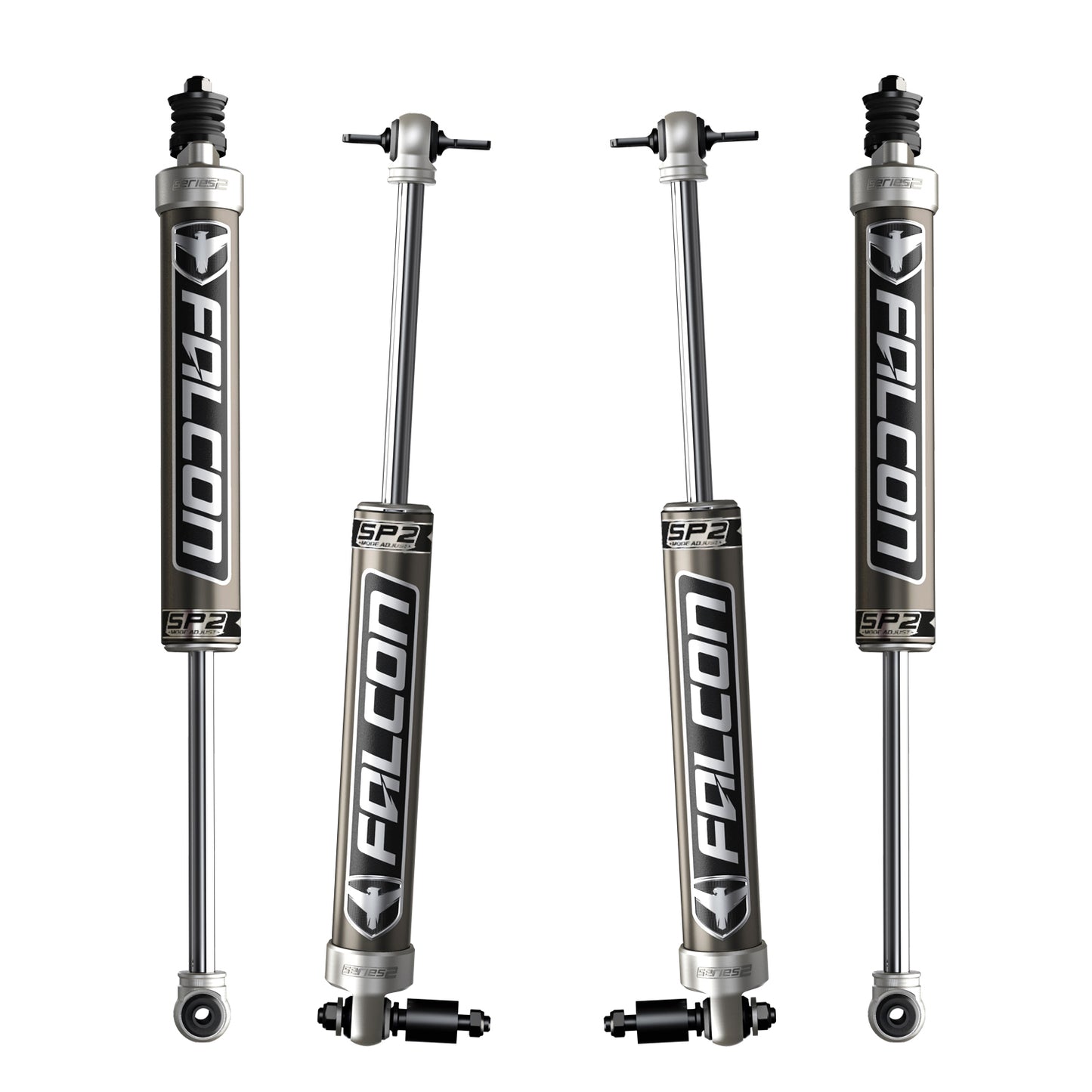FALCON SHOCKS | 07-18 Jeep Wrangler JK 2 Door SP2 2.1 Monotube Shock Kit 1.5-2.5 Inch Lift Falcon Shocks | 02-02-21-400-002