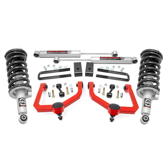 ROUGH COUNTRY 3 Inch Lift Kit | N3 Struts & Shocks | Nissan Titan 4WD (2017-2024) | 83431RED