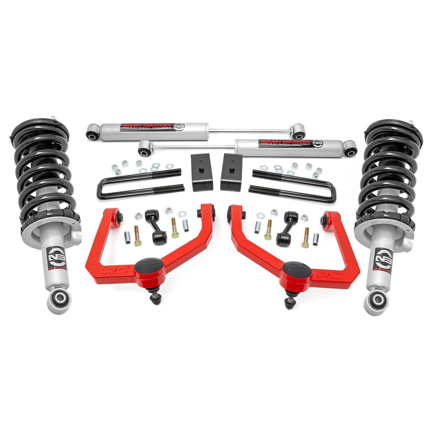 Rough Country Premium N3 3 Inch Lift Kit I 83432RED