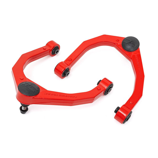 ROUGH COUNTRY Red Forged Upper Control Arms | OE Upgrade | Nissan Titan 2WD/4WD (2004-2024) | 82008RED