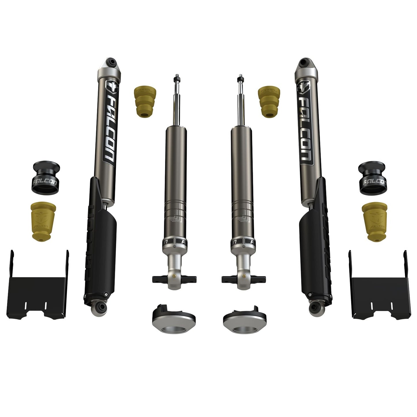 FALCON SHOCKS | 2015+ Ford F-150 2.25 Inch Sport Shock Leveling System Falcon Shocks | 05-04-21-400-002