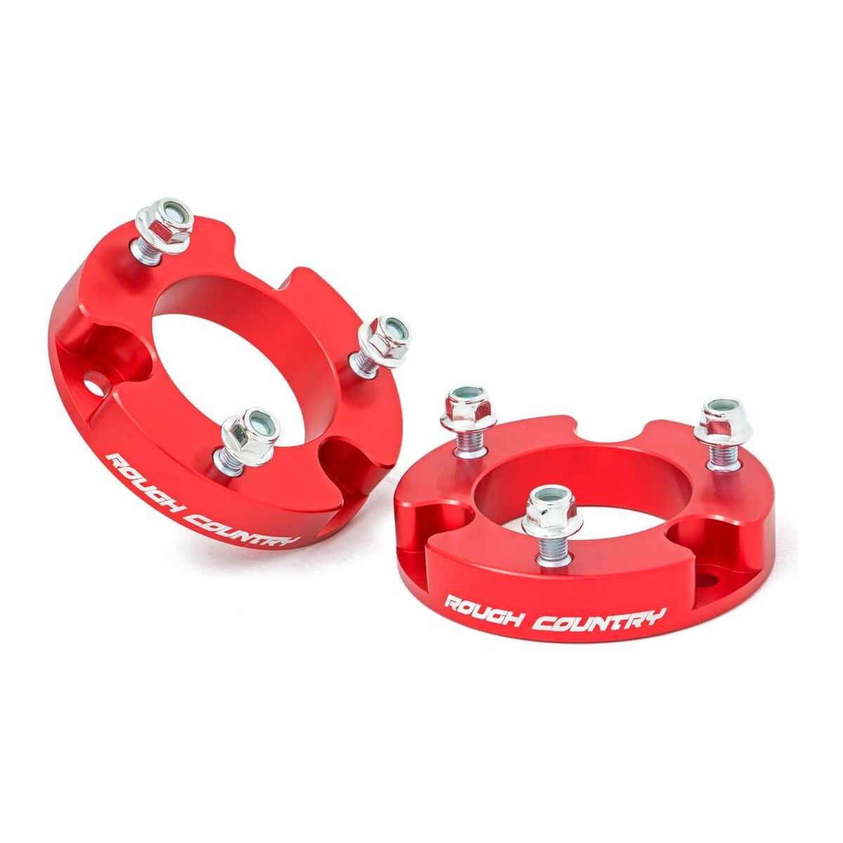 Rough Country Anodized Red 2 Inch leveling Kit I 744RED