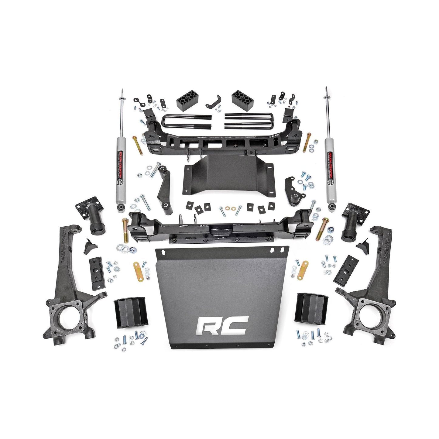Rough Country M1 Struts w/M1 Rear Shocks 4 Inch Lift Kit I 75740