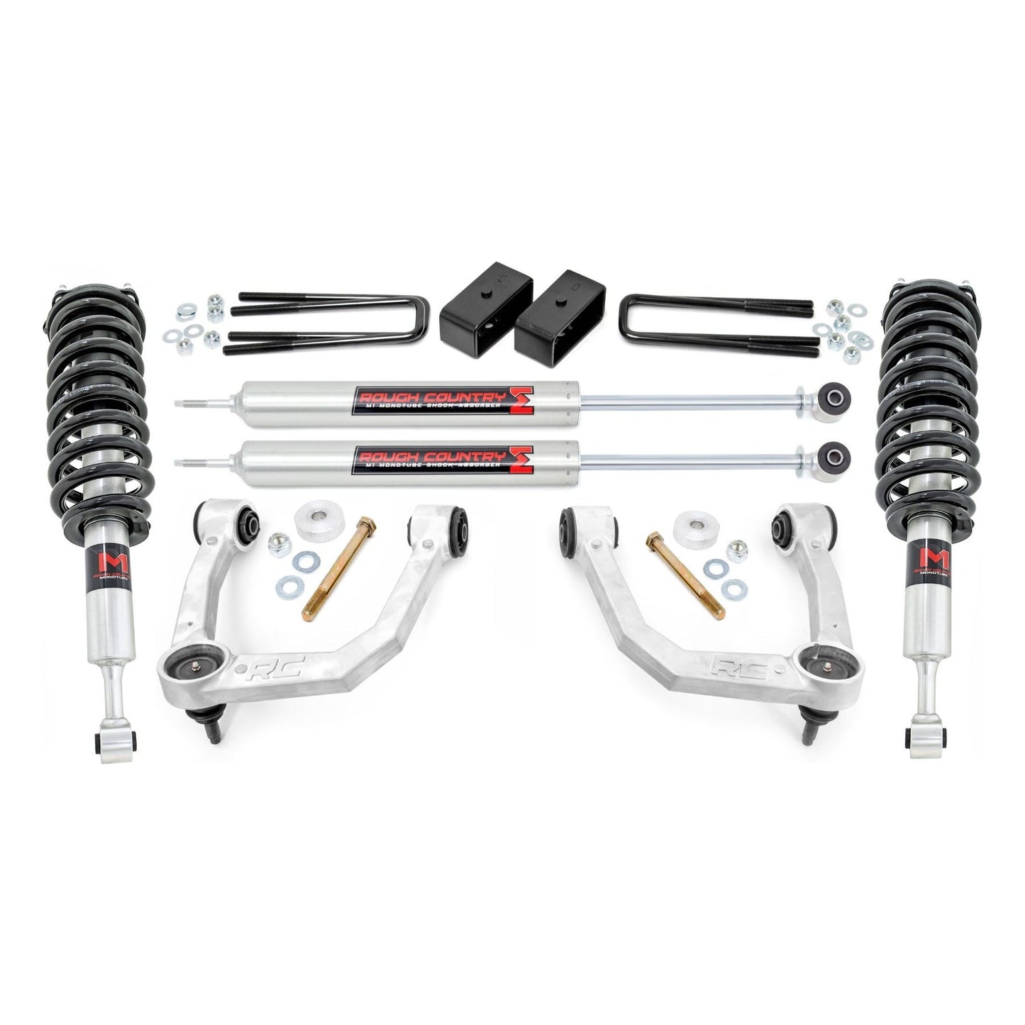 Rough Country M1 Struts w/M1 Rear Shocks 3.5 Inch Lift Kit I 74240