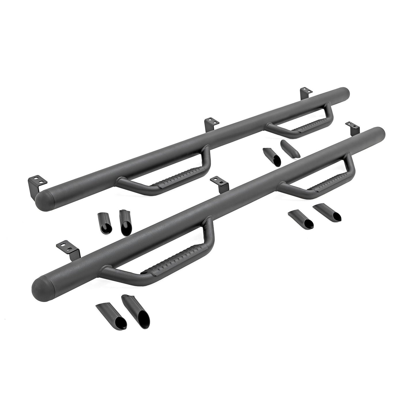 ROUGH COUNTRY Nerf Steps | Cab Length | Crew Cab | 5' Bed | Toyota Tacoma 2WD/4WD (05-23) | RCT0580CCB