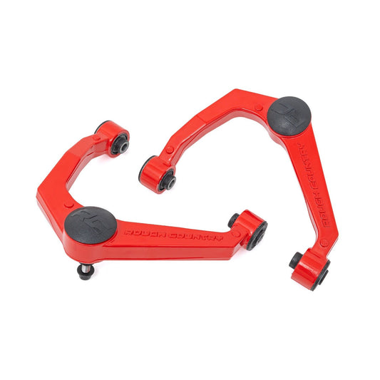 ROUGH COUNTRY Red Forged Upper Control Arms | OE Upgrade | Nissan Frontier 4WD (2005-2025) | 82009RED