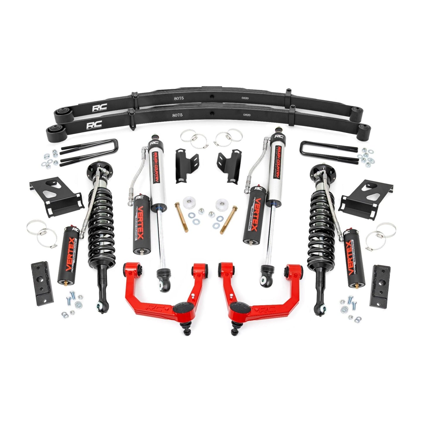 Rough Country Vertex Coilovers w/Vertex Shocks 3.5 Inch Lift Kit I 74252RED