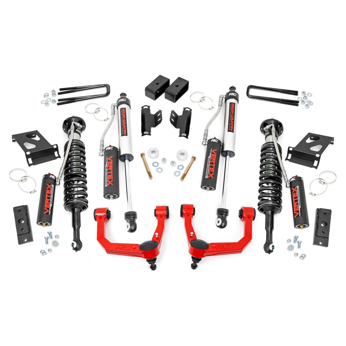 Rough Country Vertex Coilovers w/Vertex Shocks 3.5 Inch Lift Kit I 74250RED