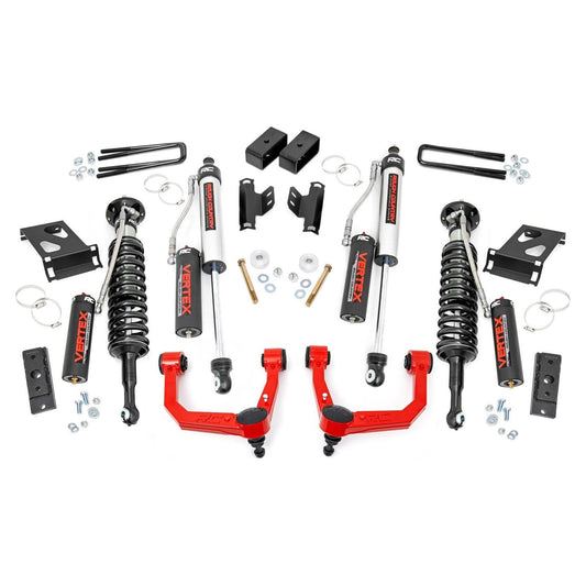 Rough Country Vertex Coilovers w/Vertex Shocks 3.5 Inch Lift Kit I 74250RED