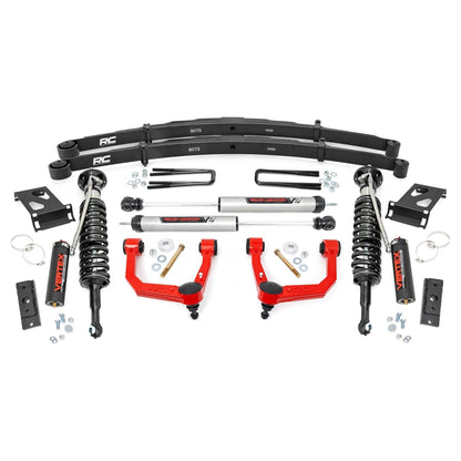 Rough Country Vertex Coilovers w/V2 Rear Shocks 3.5 Inch Lift Kit I 74258RED