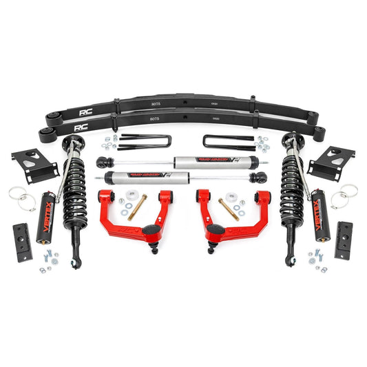 Rough Country Vertex Coilovers w/V2 Rear Shocks 3.5 Inch Lift Kit I 74258RED