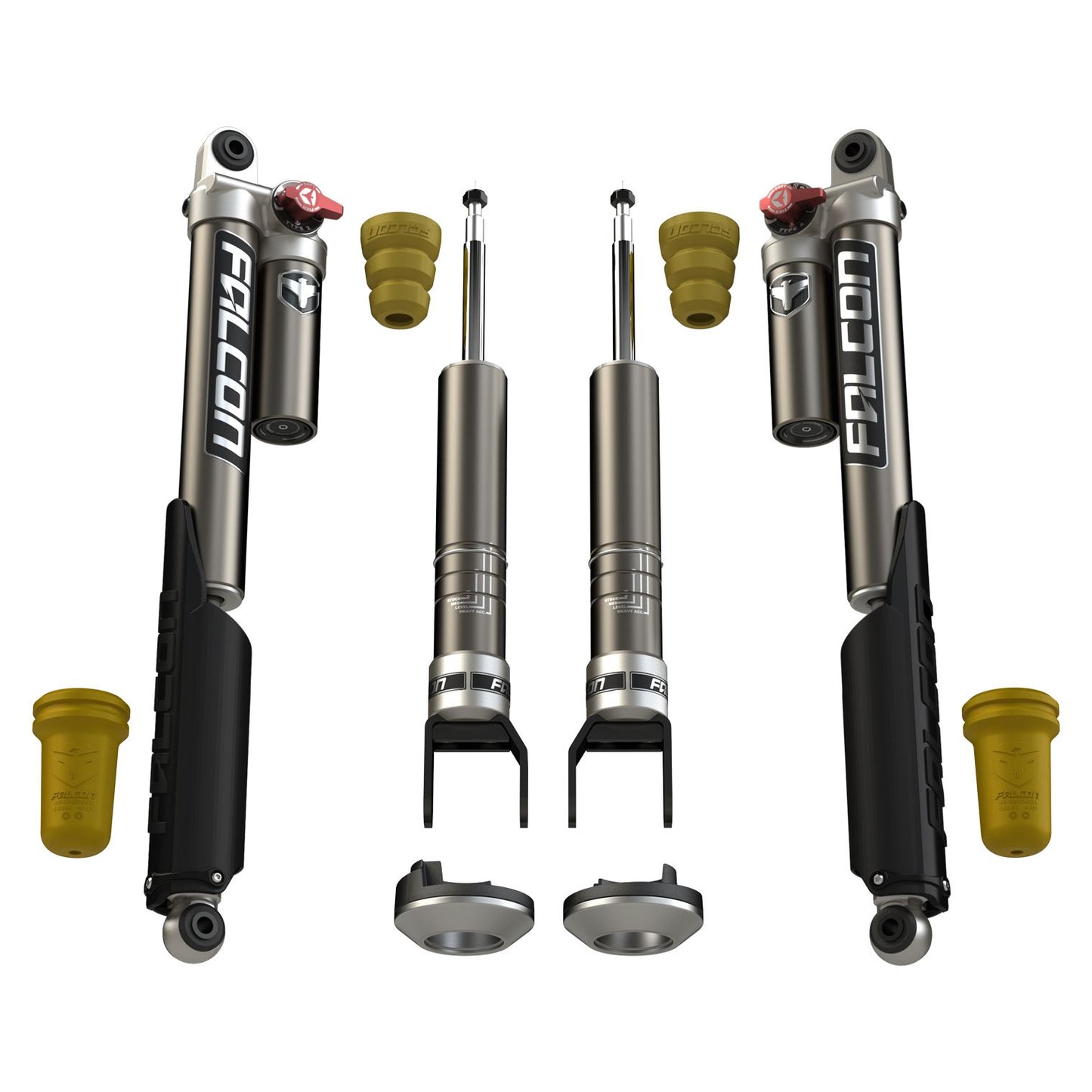 FALCON SHOCKS | 2009+ Dodge/Ram 1500/Classic 2.25 Inch Sport Tow/Haul Shock Leveling System Falcon Shocks | 06-04-32-400-002