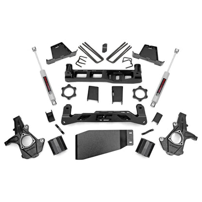 Rough Country Strut Spacers w/N3 Rear Shocks 6 Inch Lift Kit I 23630
