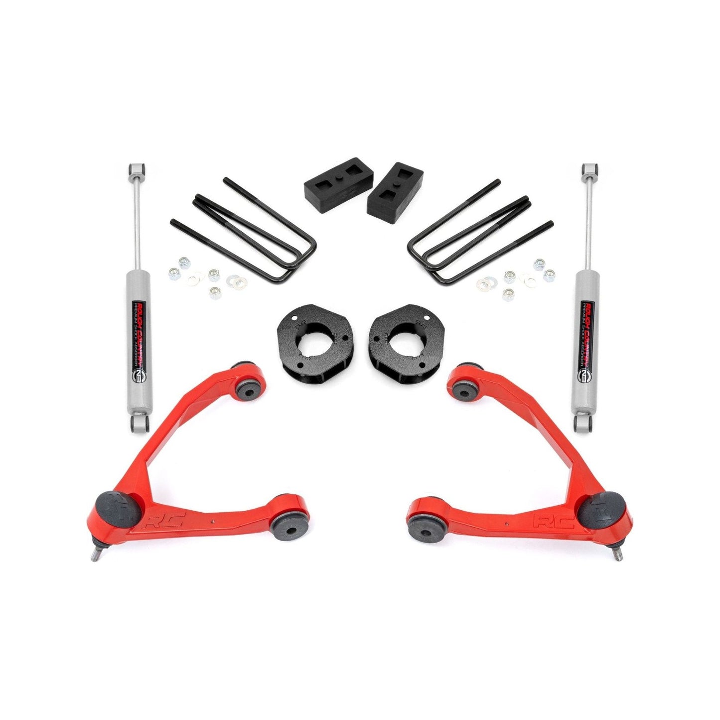 Rough Country N3 Shocks 3.5 Inch Lift Kit I 19831RED