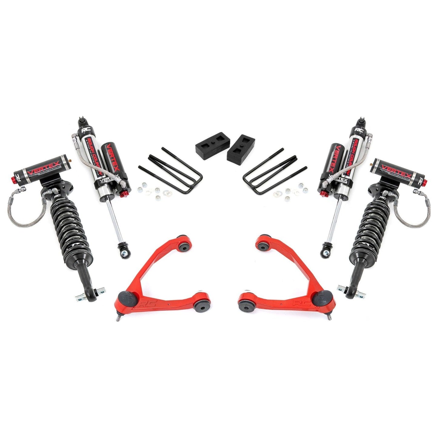 Rough Country M1 Monotube Shocks 3.5 Inch Lift Kit I 24640RED