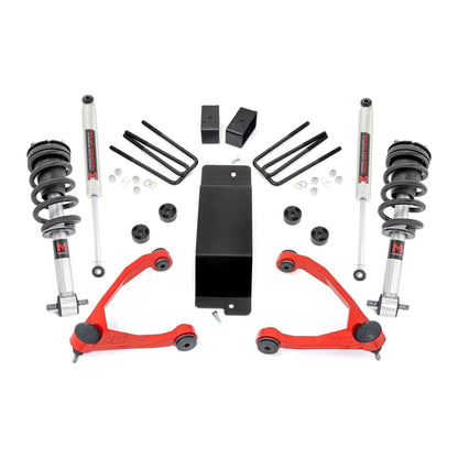 Rough Country M1 Monotube Shocks 3.5 Inch Lift Kit I 19440RED