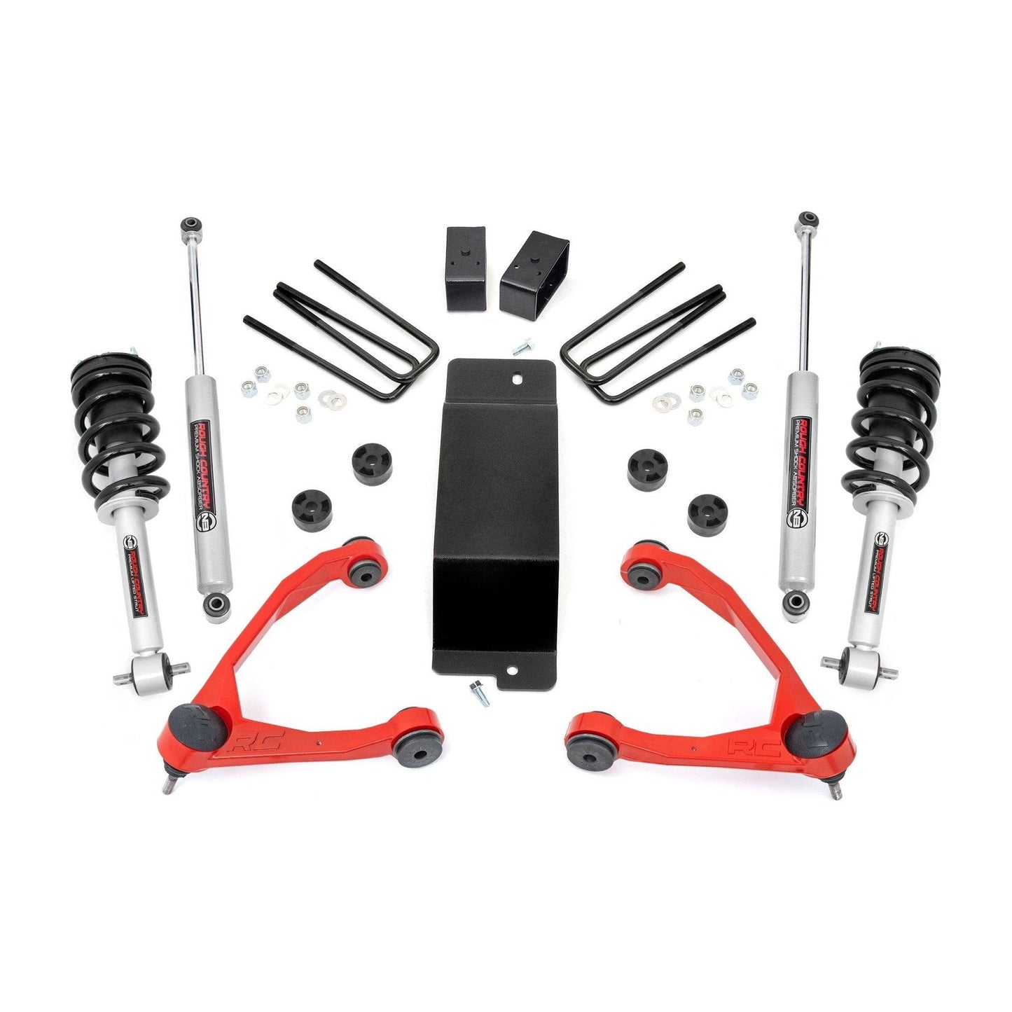 Rough Country N3 Shocks 3.5 Inch Lift Kit I 27731RED