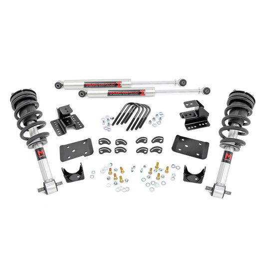 ROUGH COUNTRY 2 Inch Lowering Kit | 4 Inch Rear Lowering | M1 | Chevy/GMC 1500 (14-18 & Classic) | 71640