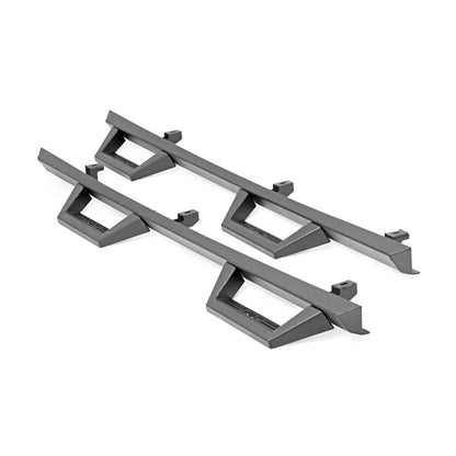 ROUGH COUNTRY Contoured Drop Steps | 4 Door | Jeep Wrangler Unlimited 2WD/4WD (2007-2018) | 90765B