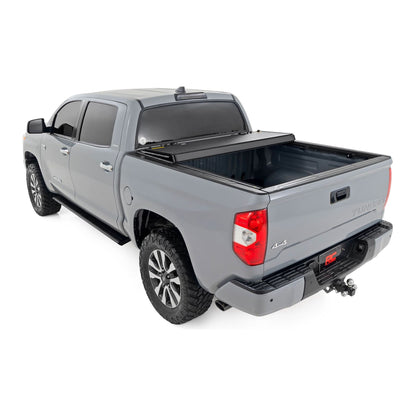 Rough Country 5'7 Hard Tri-Fold Flip Up Bed Cover I 49414551