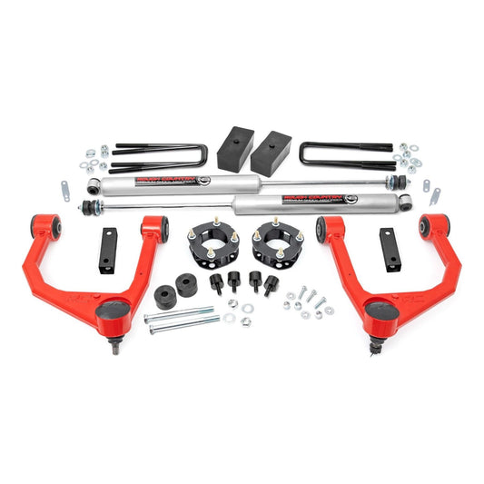 Rough Country Vertex Adjustable Shocks 3.5 Inch Lift Kit I 76850RED