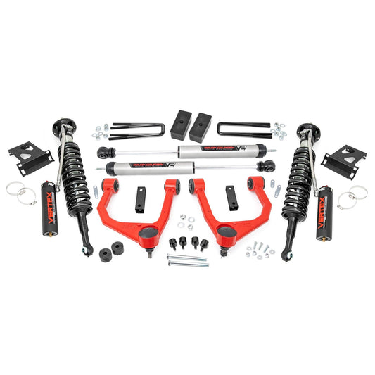 ROUGH COUNTRY 3.5 Inch Lift Kit | Vertex/V2 | Toyota Tundra 4WD (2007-2021) | 76857RED