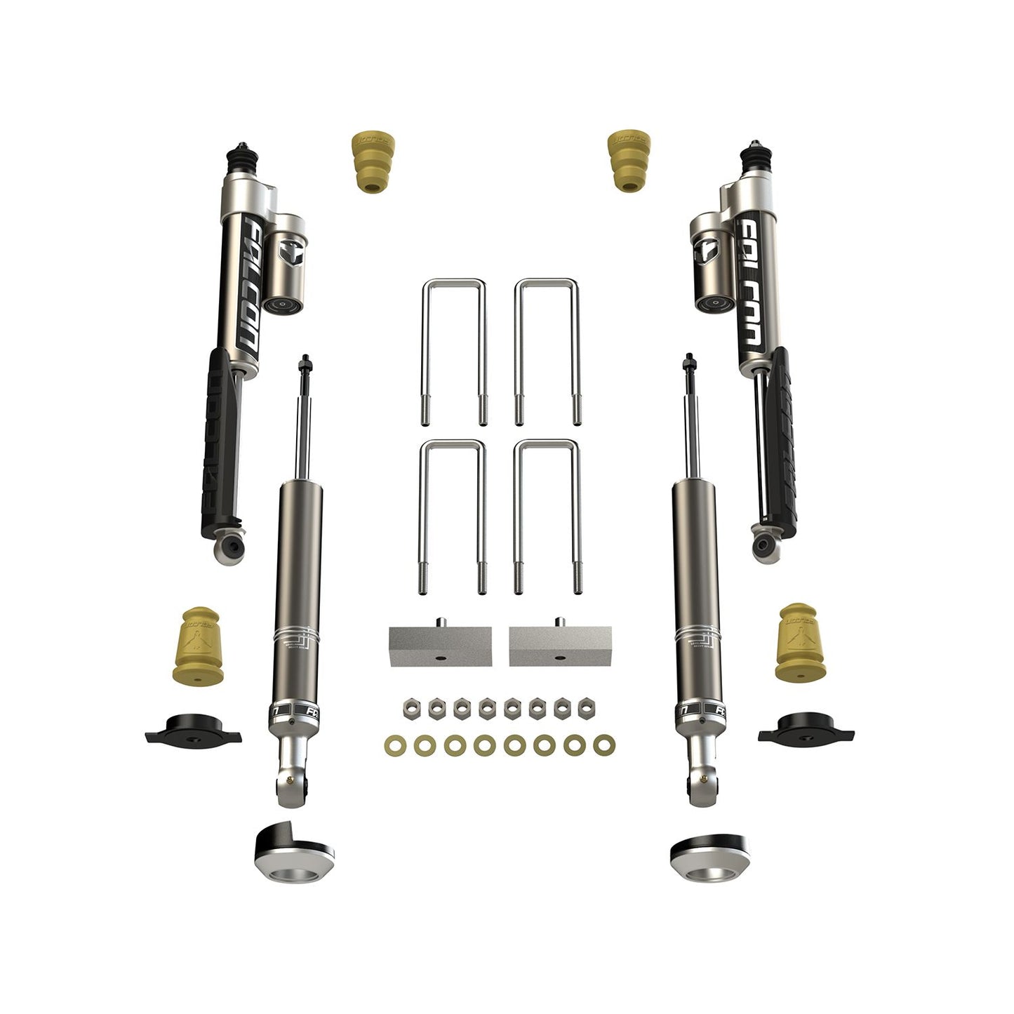 FALCON SHOCKS | 2005+ Toyota Tacoma 2.25 Inch Sport Shock & Spacer Lift System Falcon Shocks | 08-04-21-400-100