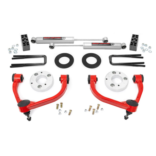 ROUGH COUNTRY 3 Inch Lift Kit | Ford F-150 4WD (2009-2013) | 51013RED