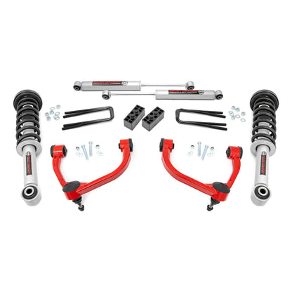 Rough Country N3 Struts w/N3 Rear Shocks 3 Inch Lift Kit I 54431RED