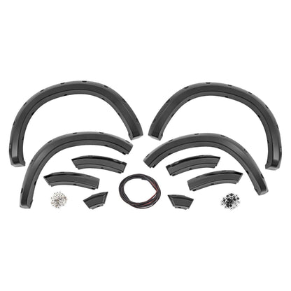 Rough Country Flat Black Pocket Fender Flares I F-D10911B