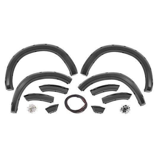 Rough Country Flat Black Pocket Fender Flares I F-D10911B