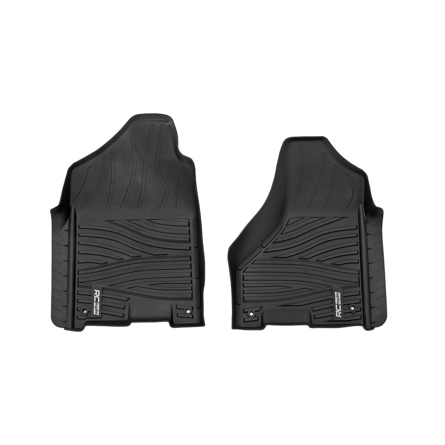 ROUGH COUNTRY Flex-Fit Floor Mats | FR | Crew Cab | Ram 1500 2WD/4WD (2012-2018 & Classic) | FF-3121