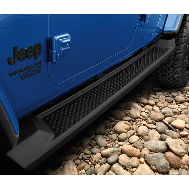 Mopar Production Style Side Steps for 2018-2025 Jeep Wrangler JLU (4 Door Models) 82215164AB