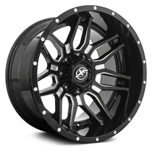 XF Off-Road XF-222 Gloss Black Milled