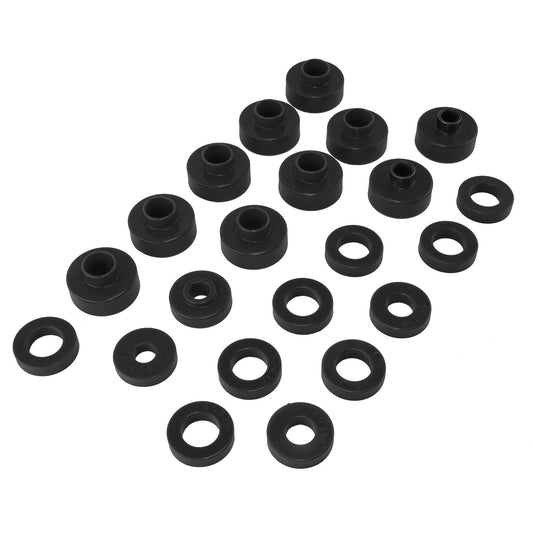 RUGGED RIDGE | 1-102BL | Body Mount Kit, Black, 76-79 Jeep Cj5 And Cj7