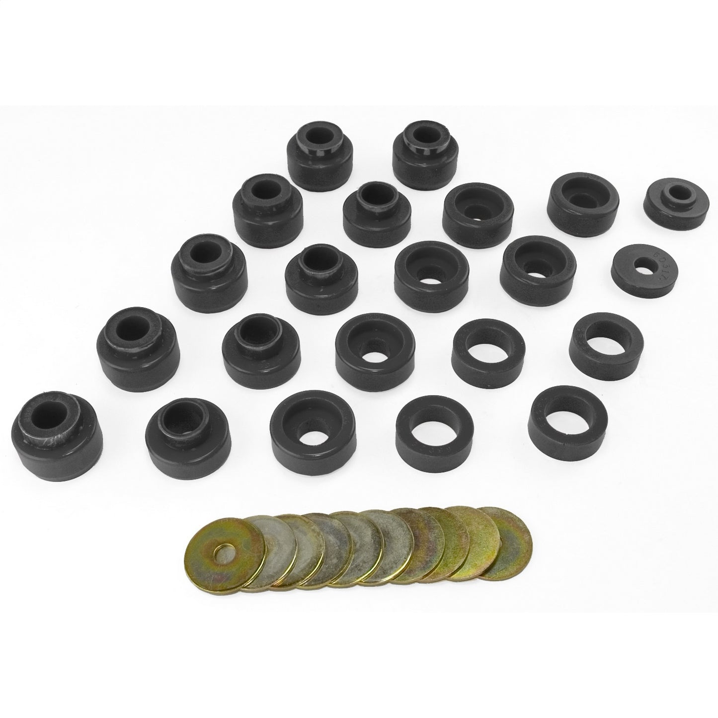 RUGGED RIDGE | 1-105BL | Body Mount Kit, Black, 87-95 Jeep Wrangler (Yj)