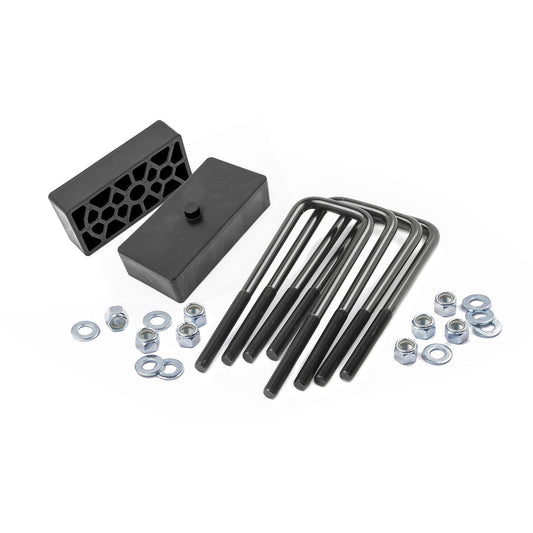 ROUGH COUNTRY 1.5 Inch Block & U-Bolt Kit | Chevy Silverado 2500 HD 2WD/4WD (2001-2010) | 6573