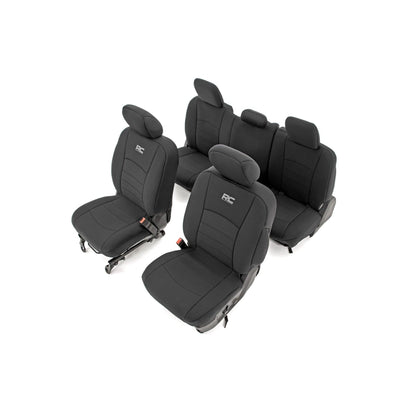 ROUGH COUNTRY Seat Covers | FR Bucket RR Full bench | Ram 1500/2500/3500 2WD/4WD (10-18) | 91068