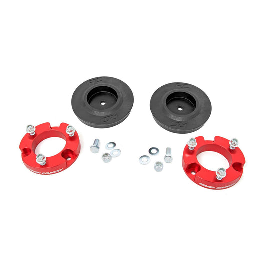 ROUGH COUNTRY 2 Inch Lift Kit | Red Spacers | Toyota 4Runner 2WD/4WD (2010-2024) | 764RED