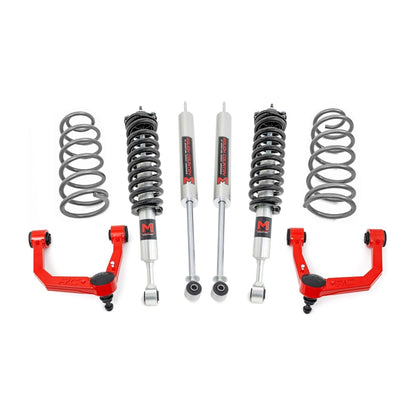 Rough Country M1 Struts w/M1 Rear Shocks 3 Inch Lift Kit I 76642RED