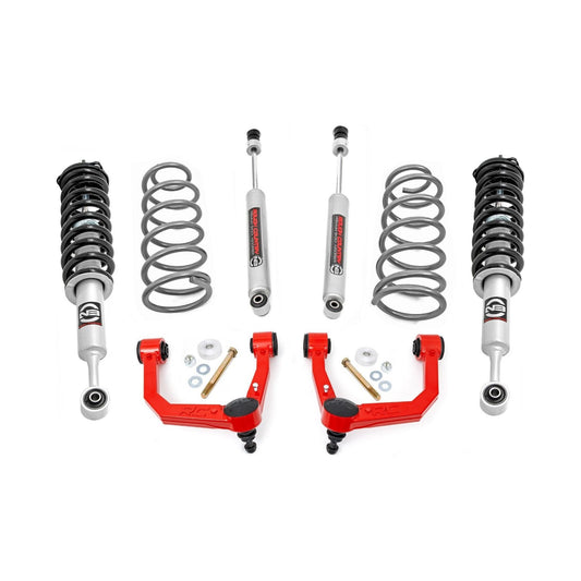 Rough Country Vertex Coilovers w/V2 Rear Shocks 3 Inch Lift Kit I 76658RED